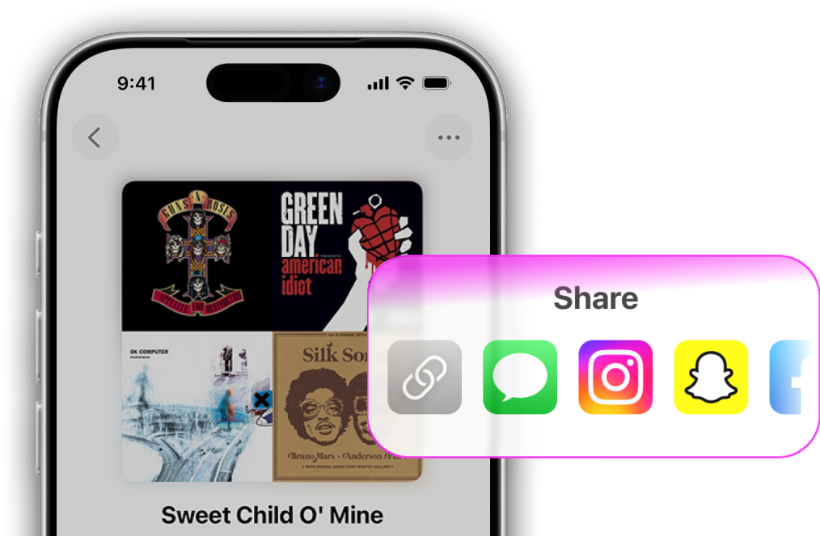 Share playlists